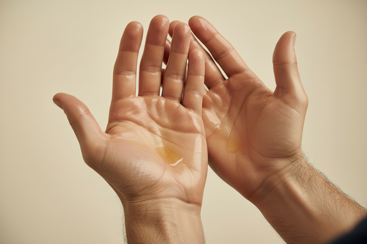 can his hands be more hairy